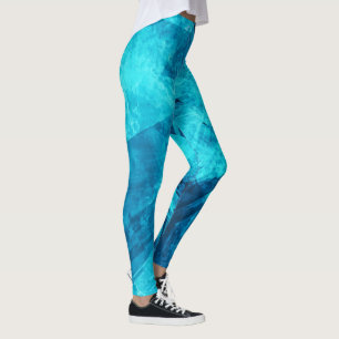 Einfache elegante blaue Leggings des Grunge-