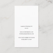 Einfache Elegante Blaue Schönheit Ernennung Terminkarte (Rückseite)