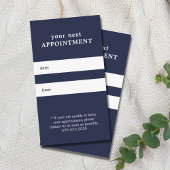 Einfache Elegante Blaue Schönheit Ernennung Terminkarte