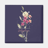 Einfache elegante Blume Magnet (Vorne)