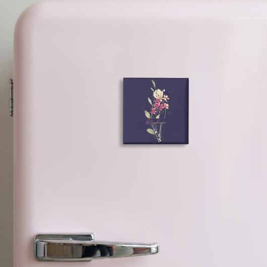 Einfache elegante Blume Magnet