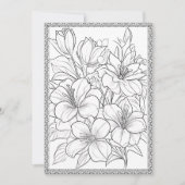 Einfache Elegante Blumen Farbe Ihre eigene Grußkar Dankeskarte (Vorderseite)