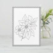 Einfache Elegante Blumen Farbe Ihre eigene Grußkar Dankeskarte (Stehend Vorderseite)