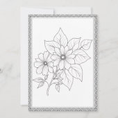 Einfache Elegante Blumen Farbe Ihre eigene Grußkar Dankeskarte (Vorderseite)