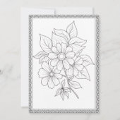 Einfache Elegante Blumen Farbe Ihre eigene Grußkar Dankeskarte (Vorderseite)