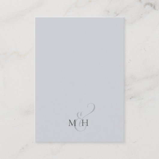 Einfache Elegante Blumenblätter QR-Code Begleitkarte (Rückseite)