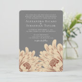 Einfache Elegante Blumenhochzeit (Stehend Vorderseite)