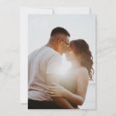 Einfache Elegante Blumenhochzeit speichert das Dat Save The Date (Rückseite)