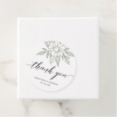 Einfache Elegante Blumenhochzeit Vielen Dank Sage Geschenkanhänger (Beispiel)