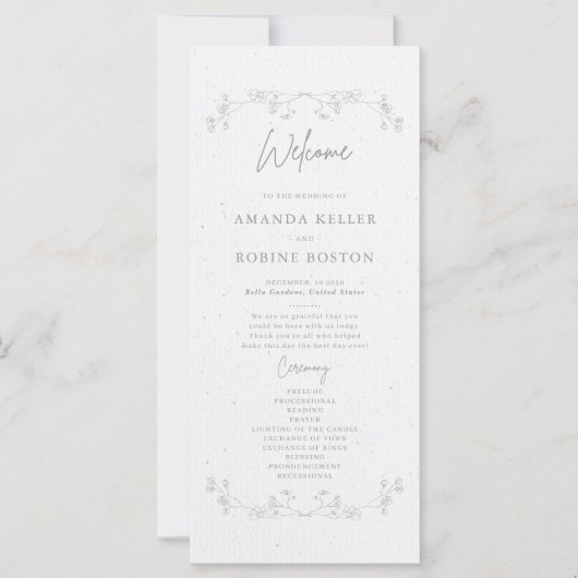 Einfache Elegante Blumenprogramme (Vorderseite)