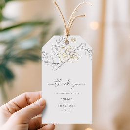 Einfache Elegante Blumenstrauß Kunst, Dichtung und Geschenkanhänger