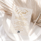 Einfache Elegante Blumenzwiebeln Details zur Hochz Begleitkarte