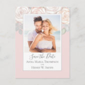 Einfache Elegante Blütenrot Rosa Bouquet Postkarte (Vorderseite)