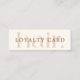 Einfache elegante Boho Brown Schönheitsflache Treuekarte