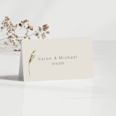 Einfache Elegante Boho Gray Tischnummer Card Platzkarte