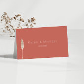 Einfache Elegante Boho Tischnummer Card Platzkarte