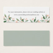 Einfache, elegante botanische Hochzeitsseite (Vorne & Hinten)