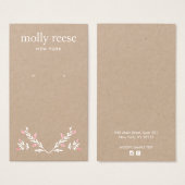 Einfache elegante Branch Kraft Earring Display Car (Vorne & Hinten)