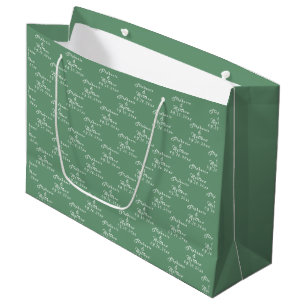 Einfache elegante Braut und Bräutigam Namen Hochze Große Geschenktüte