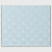 Einfache Elegante Braut und Namen für Hochzeiten Geschenkpapier (Flach)