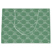 Einfache Elegante Braut und Namen für Hochzeiten Große Geschenktüte (Vorderseite)