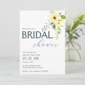 Einfache, elegante Brautdusche Einladung (Stehend Vorderseite)
