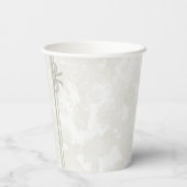 Einfache elegante Brautparty mit individuellem Nam Pappbecher (Rückseite)