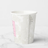 Einfache elegante Brautparty mit individuellem Nam Pappbecher (Links)