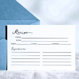 Einfache Elegante Brautparty Rezept Karte