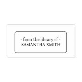 EINFACHE ELEGANTE BUCHZEICHEN-BIBLIOTHEK GERAHMT PERMASTEMPEL (Design)