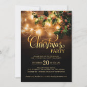 Einfache Elegante Business Weihnachtsfeier Einladung (Vorderseite)