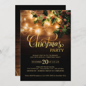 Einfache Elegante Business Weihnachtsfeier Einladung (Vorne/Hinten)