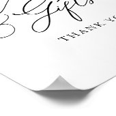 Einfache Elegante Calligrafy Cards und Geschenke-Z Poster (Ecke)