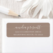 Einfache elegante Calligrafy Script-Rücksendeadres (Insitu)