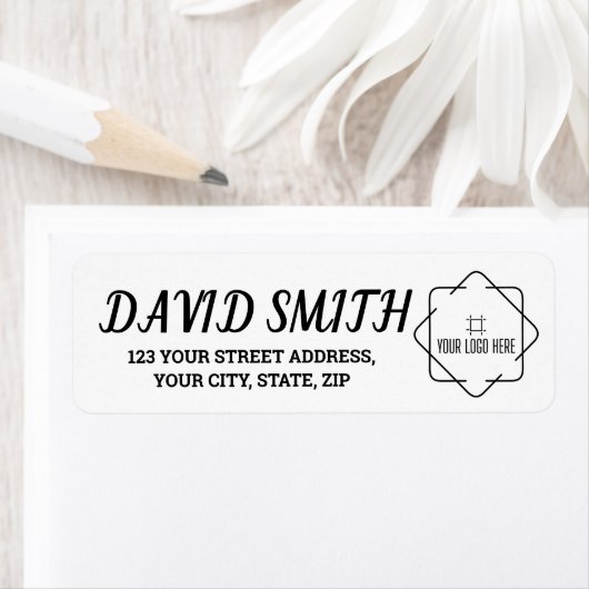 Einfache elegante Calligrafy Script-Rücksendeadres (Insitu)