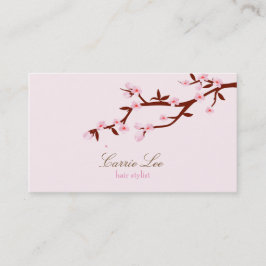 Einfache Elegante Cherry Blossom Sakura Business C Visitenkarte