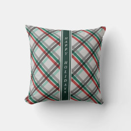 Einfache Elegante Christmas Red Green Kariert Kissen