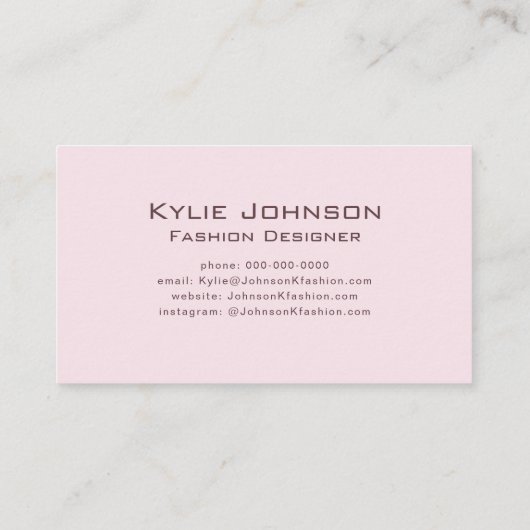 Einfache elegante Cloud Monogram Personalisierte B Visitenkarte (Rückseite)