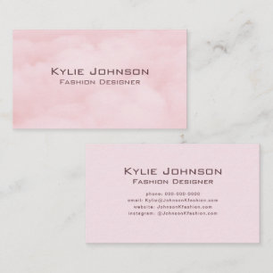 Einfache elegante Cloud Monogram Personalisierte B Visitenkarte