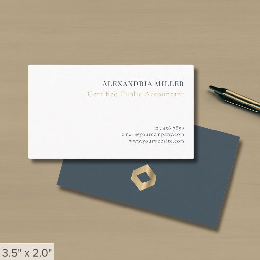 Einfache elegante CPA Visitenkarte