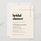 Einfache, elegante Cream-Braut-Dusche (Vorderseite)