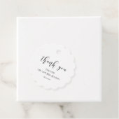 Einfache, elegante Designhochzeit Geschenkanhänger (Beispiel)