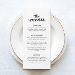 Einfache Elegante Dinner Hochzeit Menükarte<br><div class="desc">Einfache und elegante Menükarten sind ein Klassiker und sorgen für ein sauberes und raffiniertes Aussehen,  das jeden Tisch ergänzt. Behalt es schick und süß mit diesen schlichten und eleganten Menükarten,  die nie außer Mode kommen. Für mehr Koordination besuchen Sie bitte unsere moderne,  elegante Hochzeitskollektion</div>