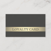 Einfache Elegante Dunkle Imitate Gold Stripe Treue (Vorderseite)