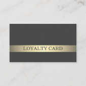 Einfache Elegante Dunkle Imitate Gold Stripe Treue (Vorderseite)