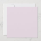 Einfache elegante Einladung von Lavender Wedding (Rückseite)