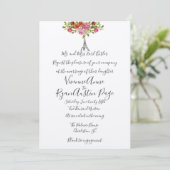 Einfache elegante Einladung zum Hochzeitsfeiern im (Stehend Vorderseite)