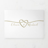 Einfache elegante Einladung zur Hochzeit mit drei (Cover)