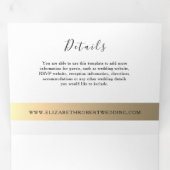 Einfache elegante Einladung zur Hochzeit mit drei  (Innen Erste Seite)