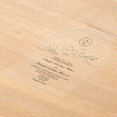 Einfache elegante Einladungen für Hochzeiten (Ablage )